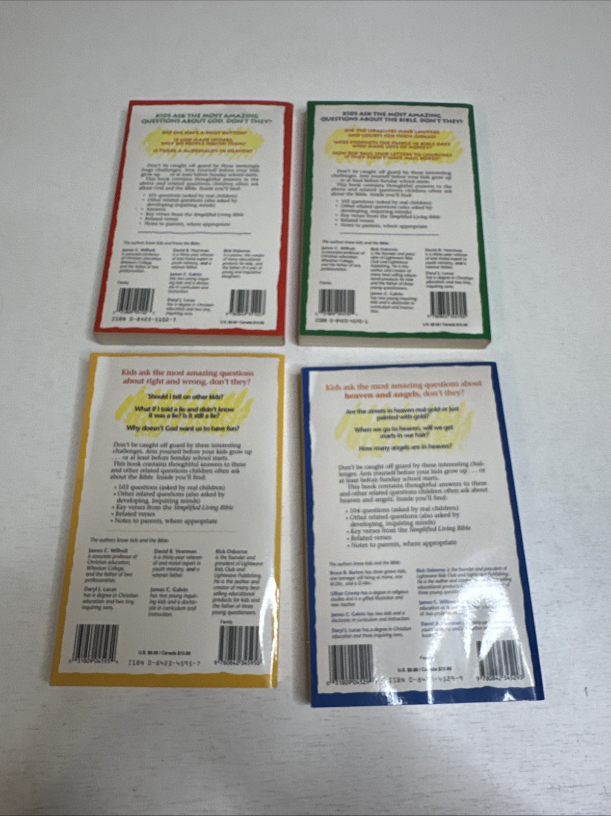 Questions Children Ask About God Book Lot Of 4