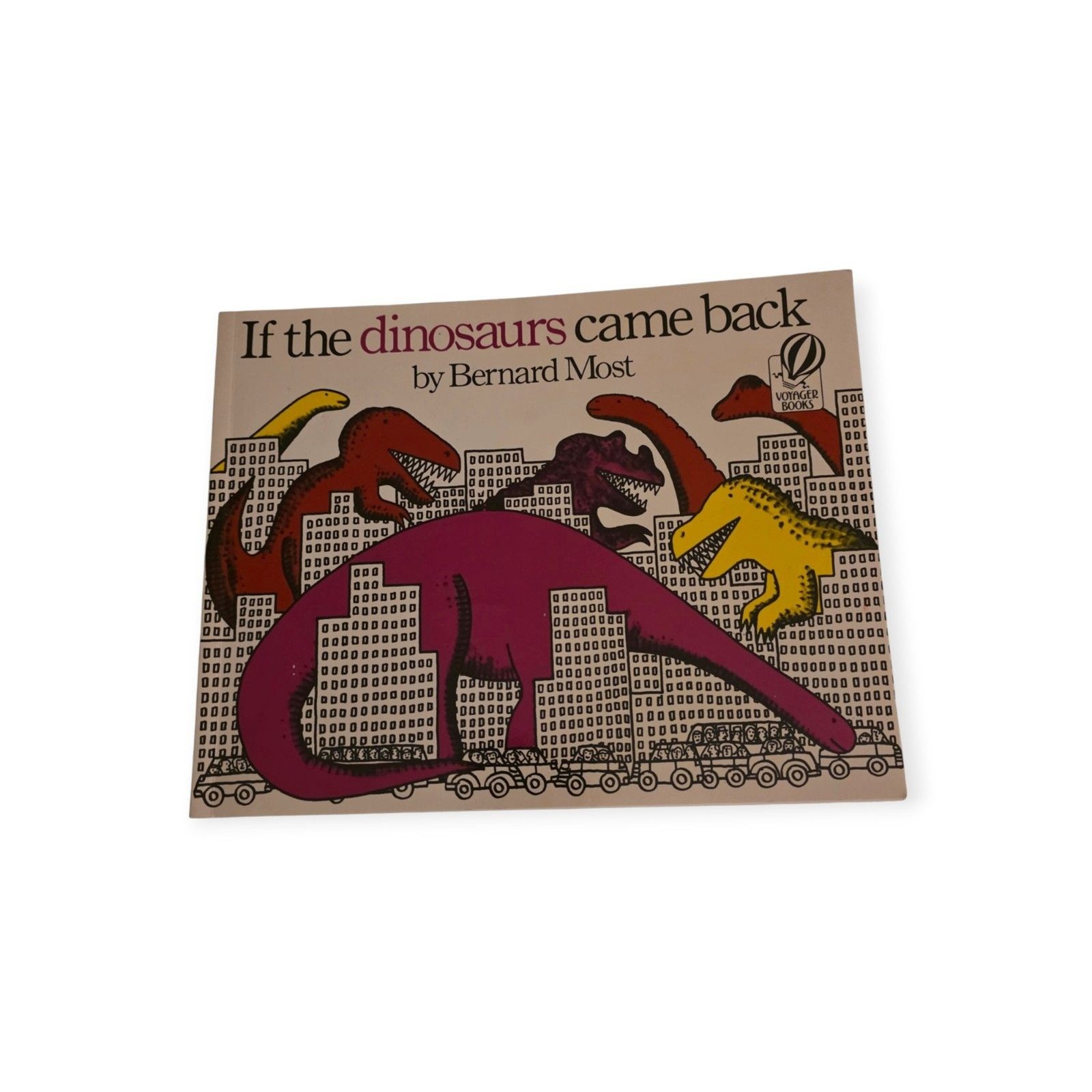 If the Dinosaurs Came Back Bernard Most Vintage Paperback Voyager Like New