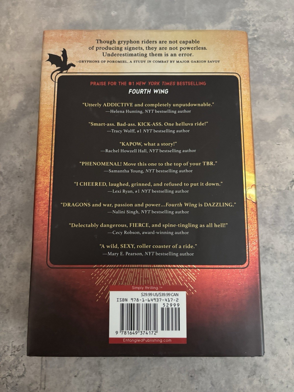 Iron Flame – First Edition Hardcover, Rebecca Yarros, The Empyrean Ser.