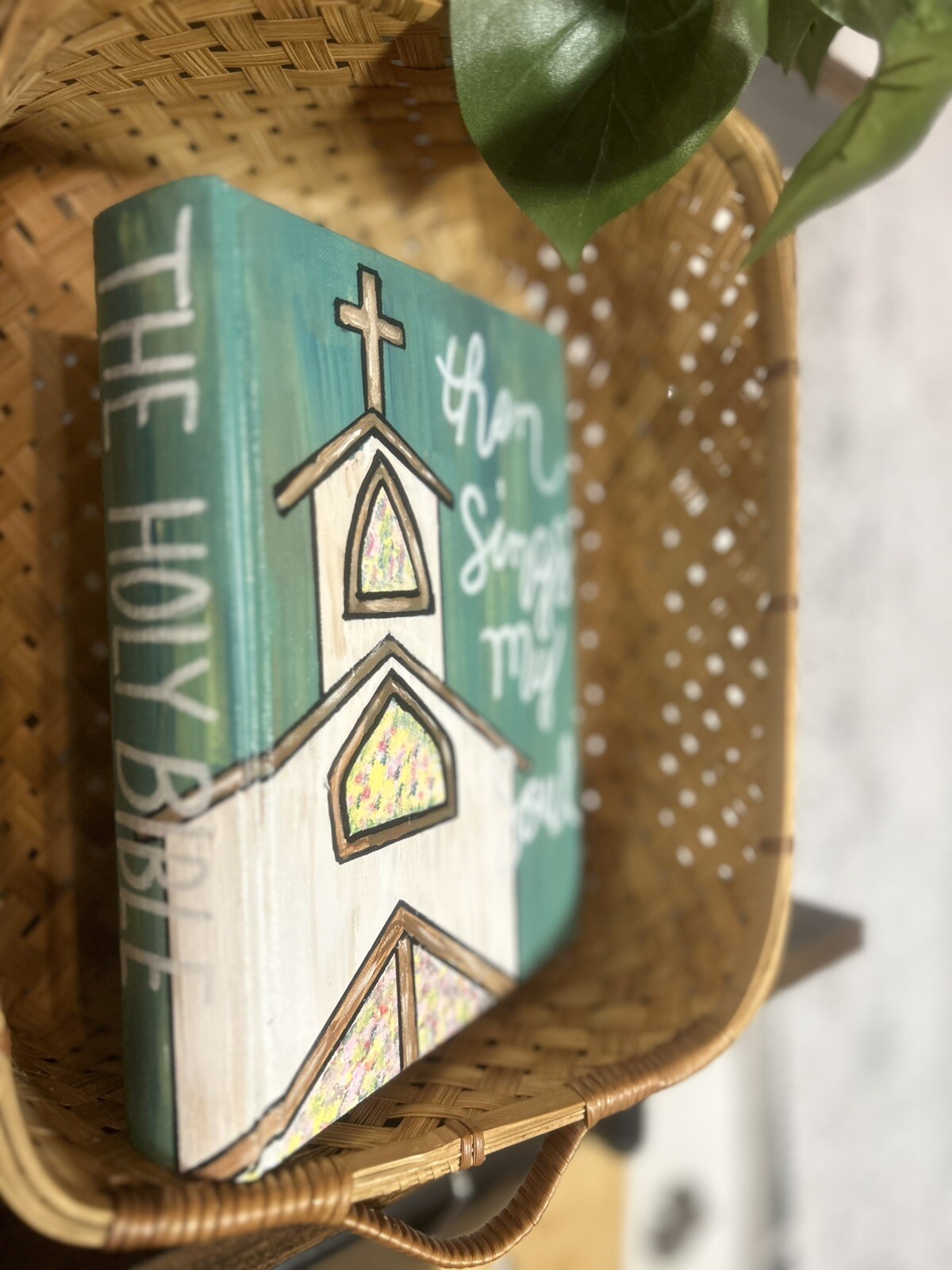 Custom KJV Bible Hand painted, Notetaking,