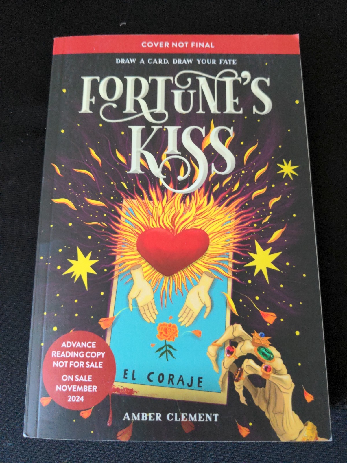 Uncorrected Proof -Fortune&rsquo;s Kiss by Amber Clement PB ARC