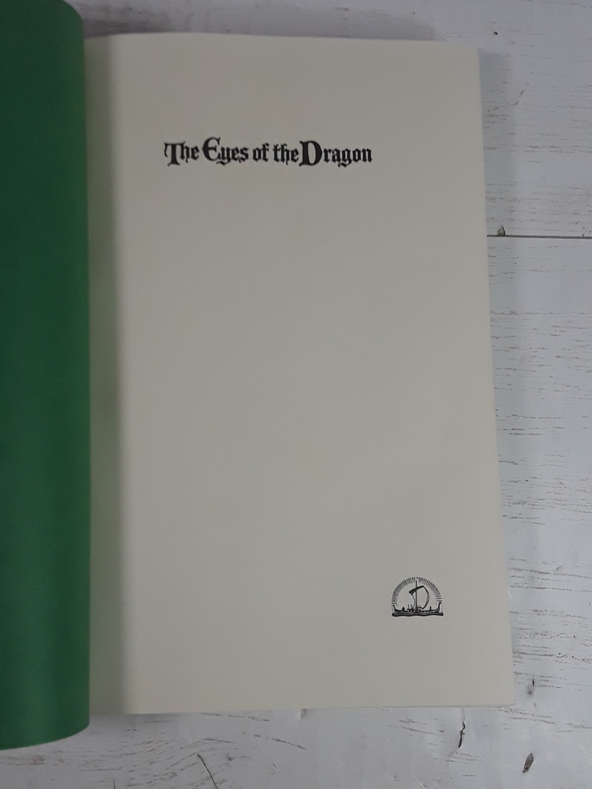 The Eyes of the Dragon Strephen King HB/DJ 1987 First Edition First Printing