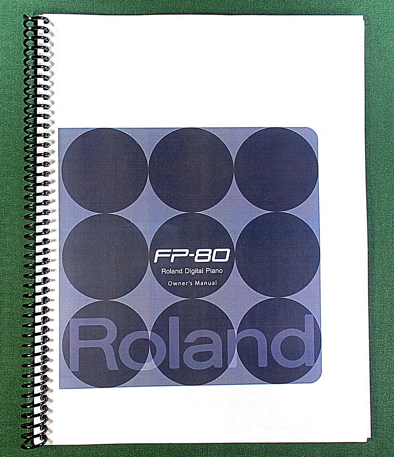 Roland FP-80 Owner&rsquo;s Instruction Manual: 76 Pages & Protective Covers!