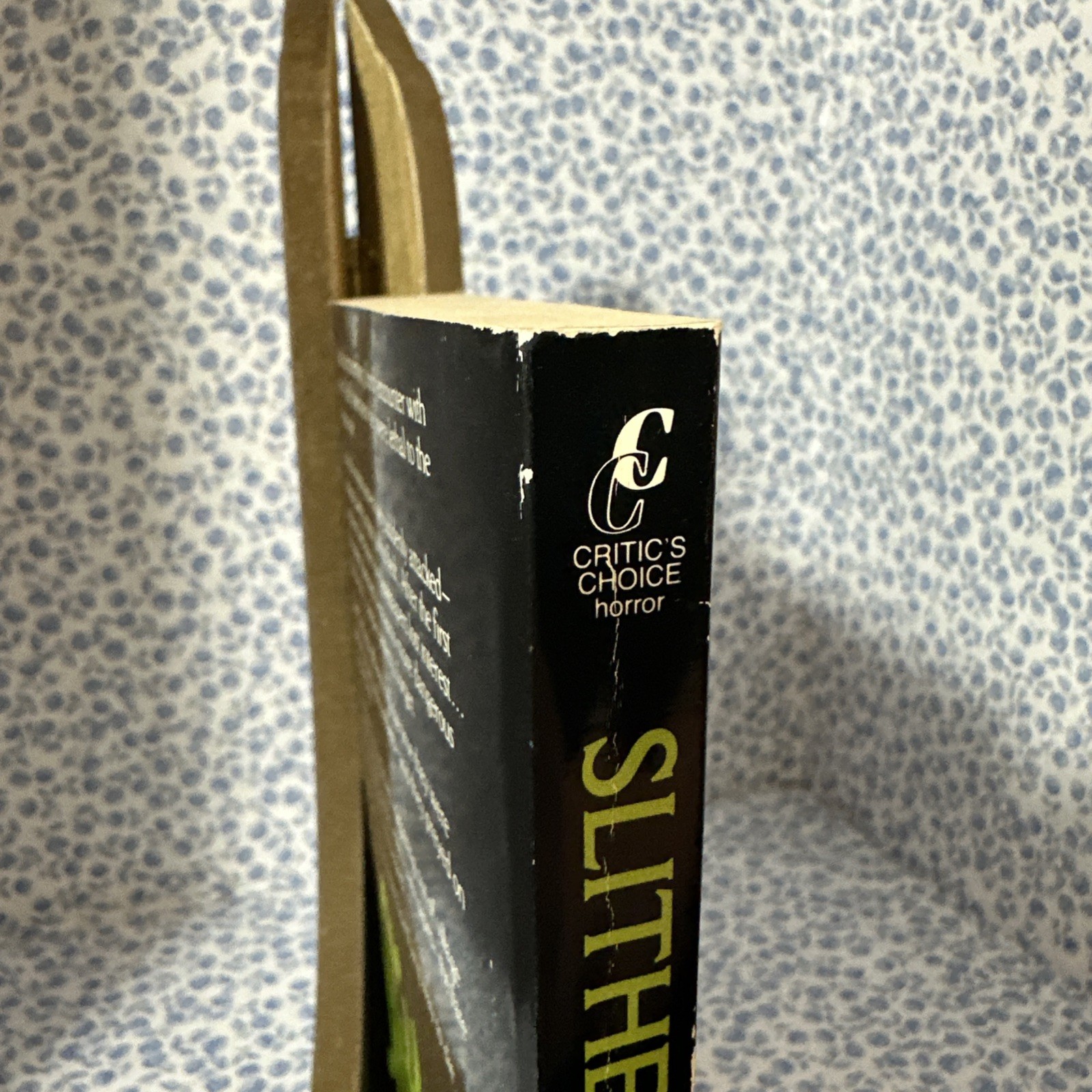 Slither By John Halkin 1986 Critic&rsquo;s Choice Paperback Book Vintage Horror
