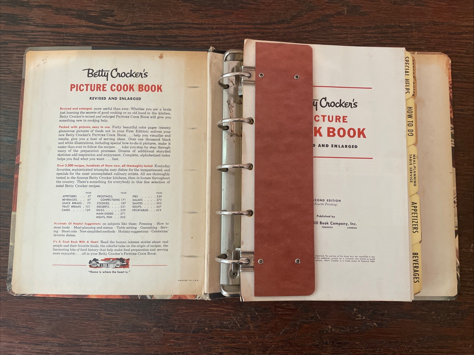 Betty Crocker&rsquo;s Picture Cook Book Vintage 1956 Revised and Enlarged Cookbook