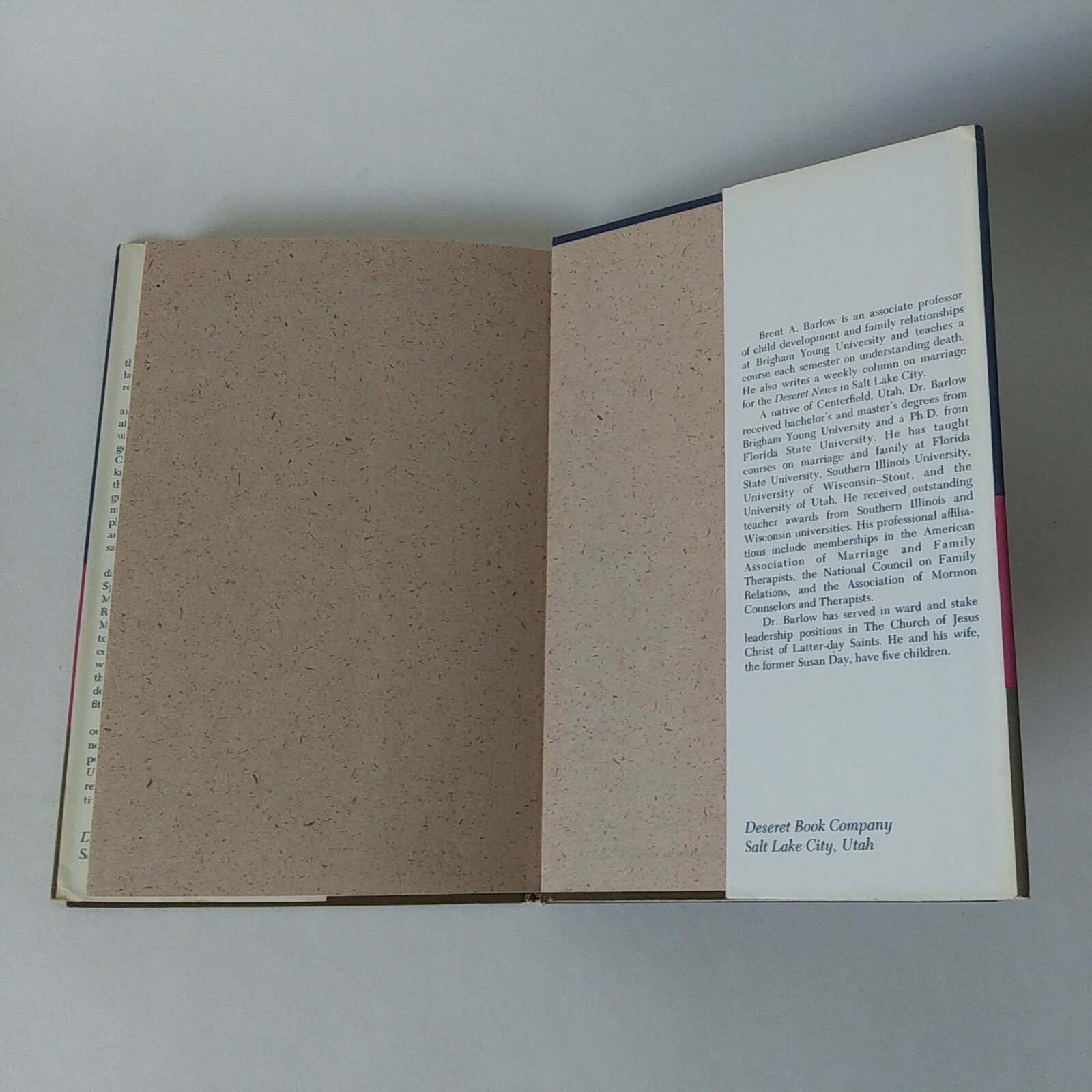 1979 « Understanding Death » By Brent. A. Barlow Hardcover, Dust Jacket, Good Cond