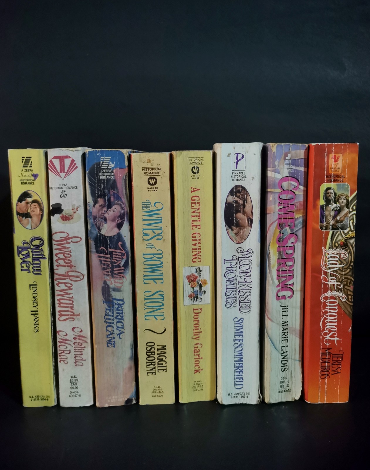 Lot Of 8 Historical Romance Novels 1990&rsquo;s Vintage Paperback