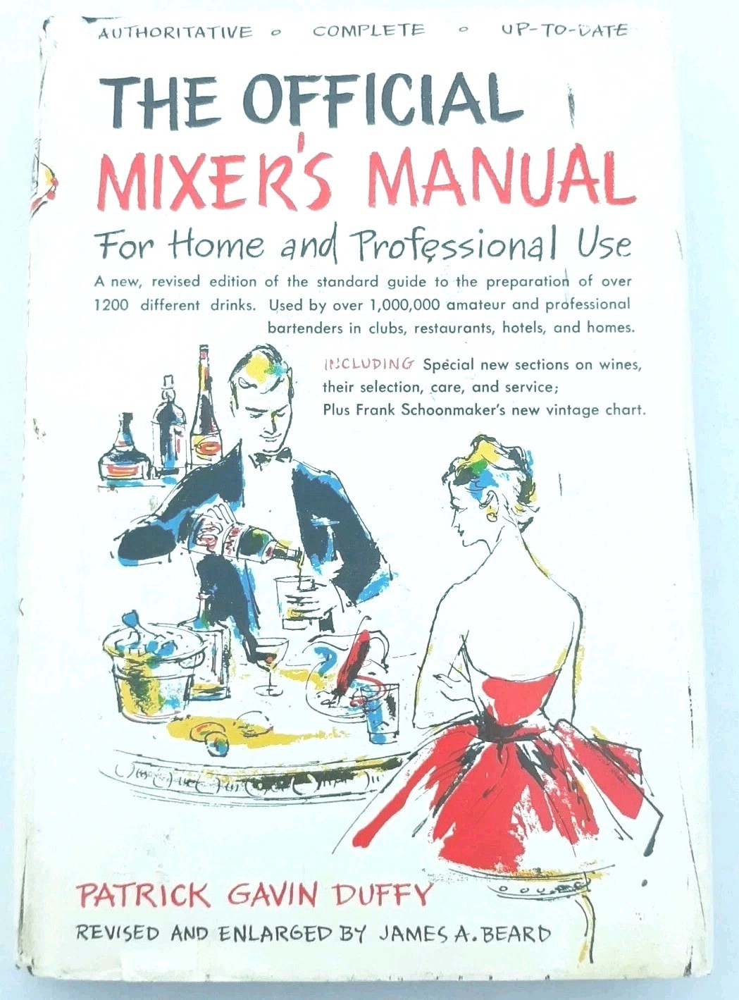 Offical MIXERS MANUAL Mixed Drinks Over 1200 Drinks 1956 Patrick Gavin Duffy HC