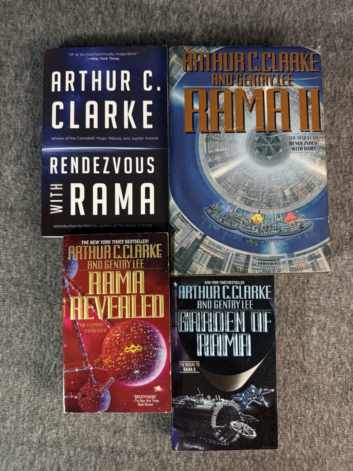 Arthur C. Clarke 15 Book Lot Rama Odyssey Childhood&rsquo;s End Sentinel Sci-Fi HC PB