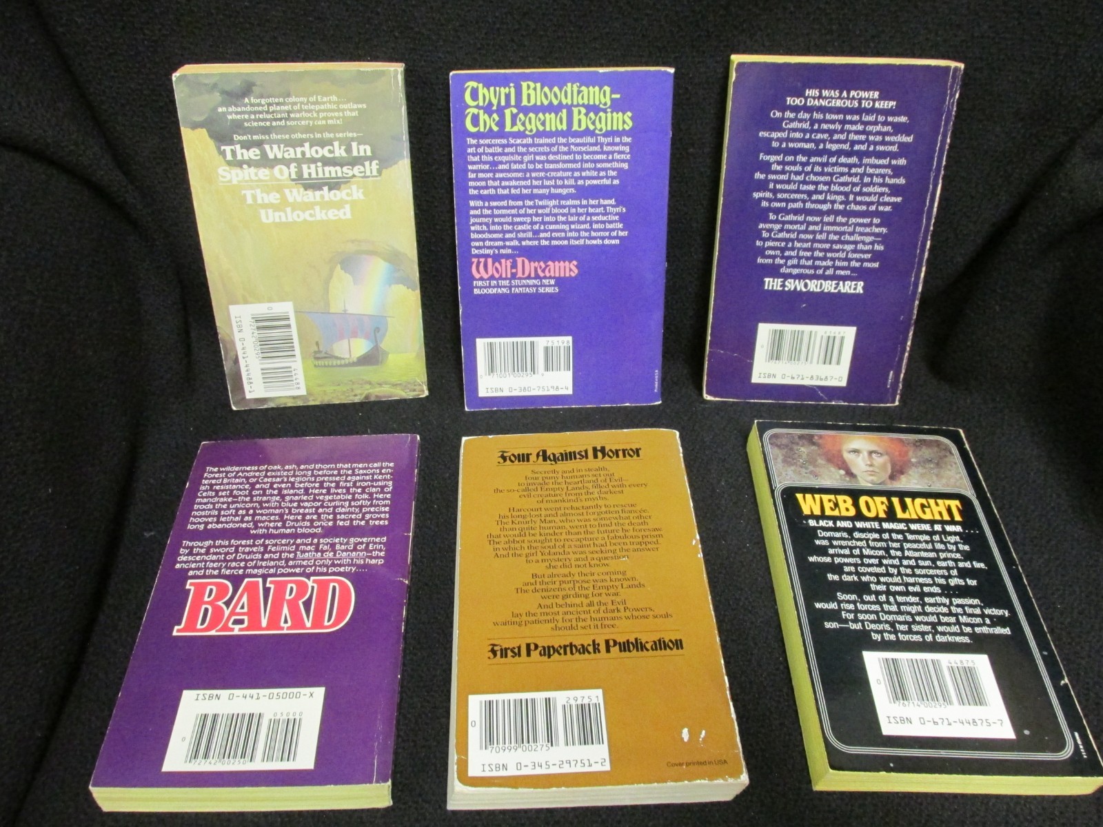 Vintage 1980&rsquo;s Fantasy Paperback Book Lot of 14 Titles