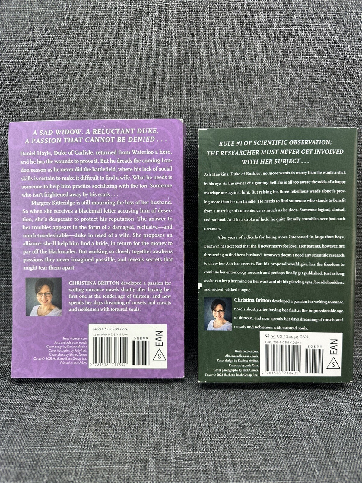 Christina Britton Bestselling Author Book Lot of 2 Romance Books