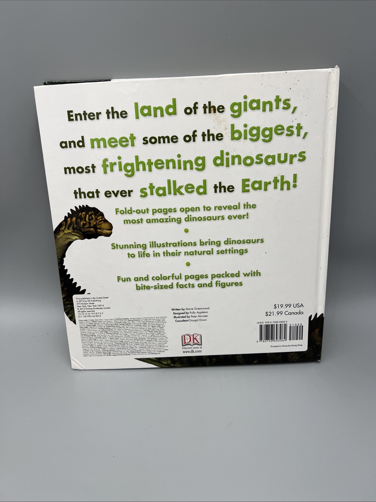Amazing Giant Dinosaurs by DK (2012, Hardcover), Kids Thick Page Book