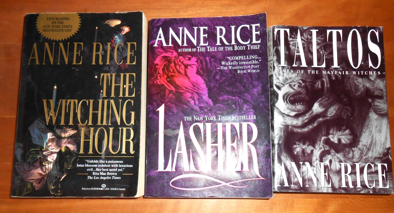 ANNE RICE Mixed Set of 3 Mayfair Witches Trilogy – 2TPB HC/DJ GC