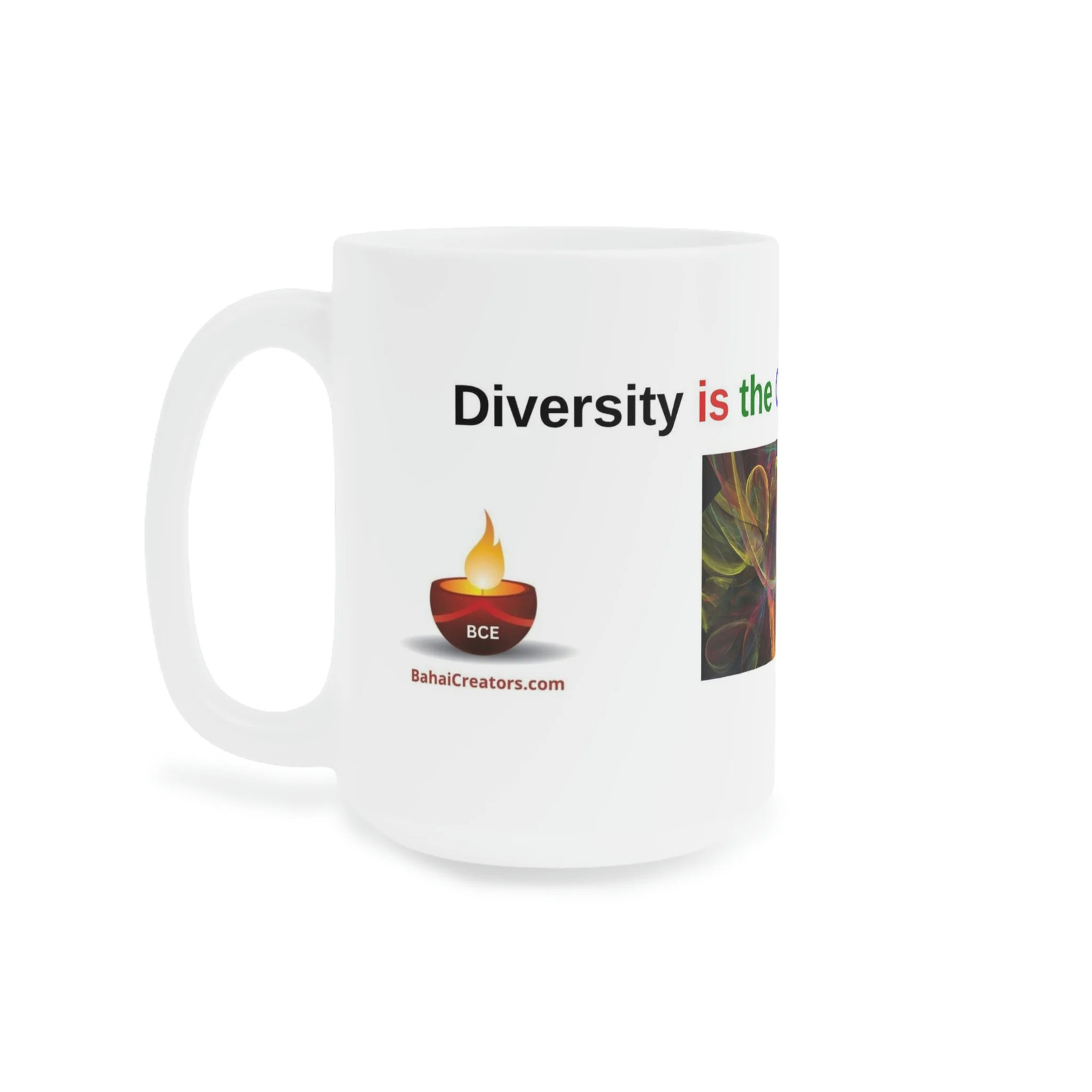 Baha&rsquo;i Diversity, Race Unity, Color of our Souls Mugs (11oz15oz20oz)