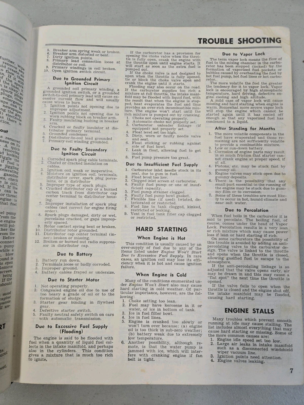 Motor&rsquo;s Auto Repair Manual 1949-1957 Models 20th Edition