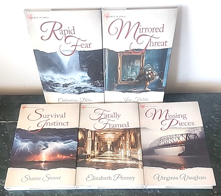 Annie&rsquo;s HEARTS IN PERIL Book Lot 21 HC DJ Inspirational Fiction Mystery Series