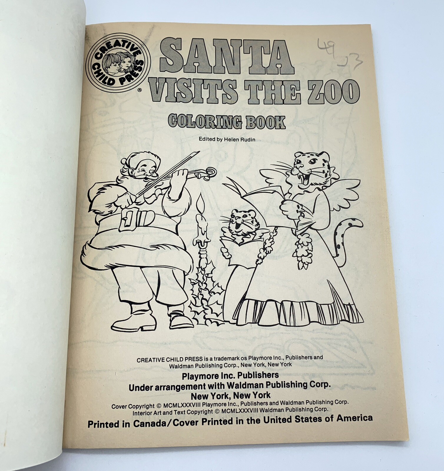 Vintage Coloring Books Lot 1980&rsquo;s & 1990s Sesame Street Santa Animals NOS & USED