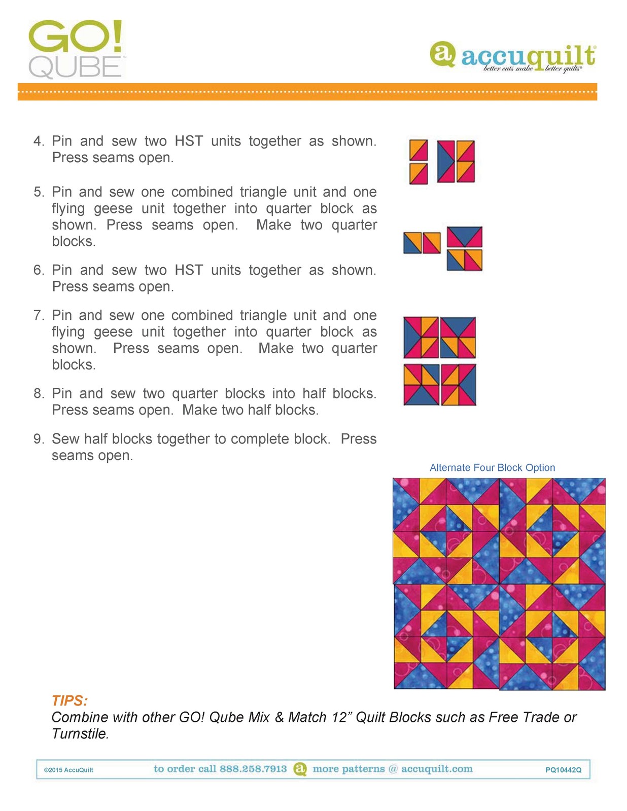 ACCUQUILT Go Qube 12&Prime; Blocks – STEEL WIRE BOUND – PROTECTIVE COVERS