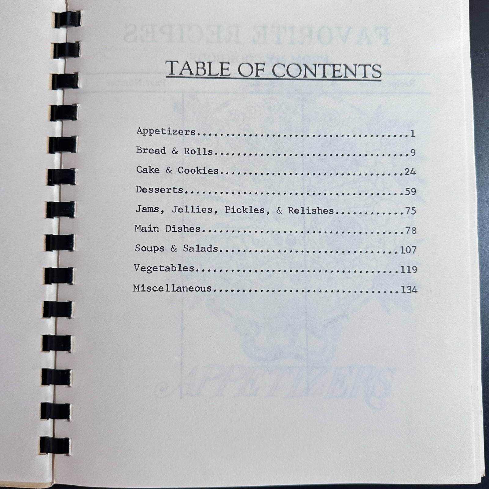 Vintage Church Cookbook 144 Pages Fresno, CA « Our Favorite Recipes » 1972