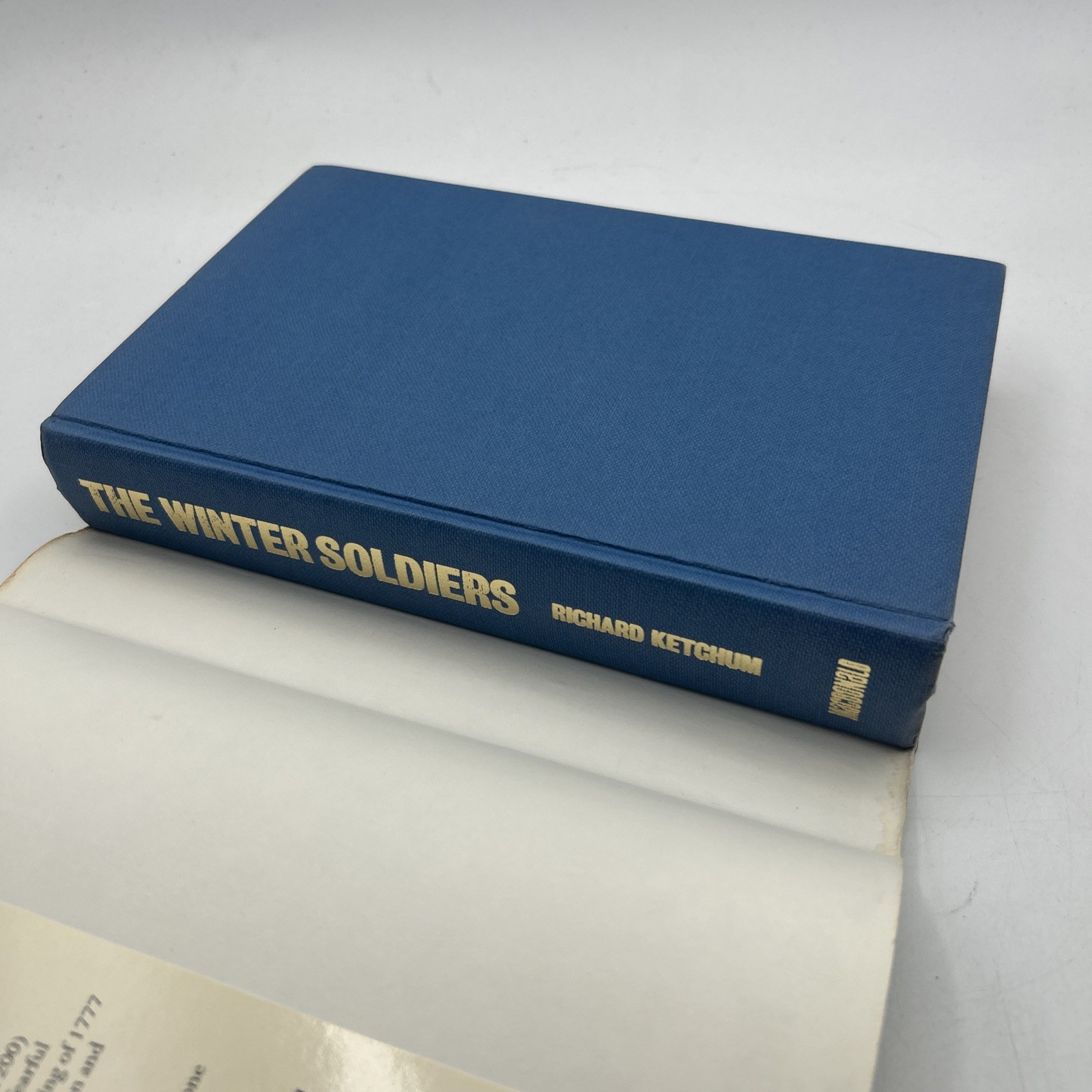 The Winter Soldiers by Richard Ketchum 1973 Doubleday Book Club Edition HCDJ