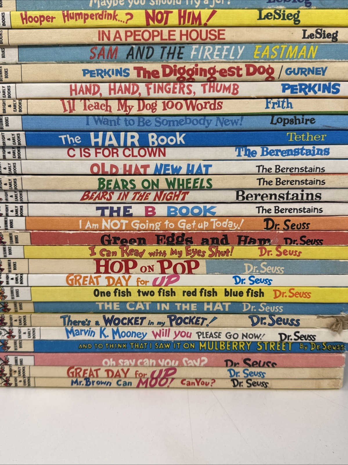 Vintage Lot Of 30. Dr. Seuss & Others Beginner Bright and Early Books