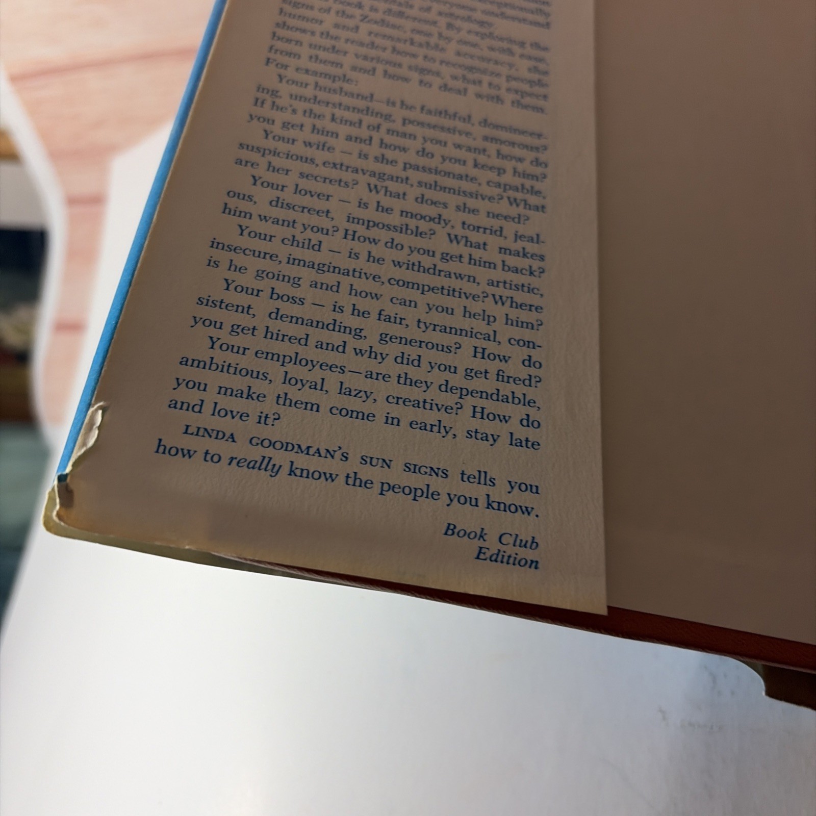Linda Goodman&rsquo;s Sun Signs Hardcover/DJ 1968 Book Club Edition Astrology
