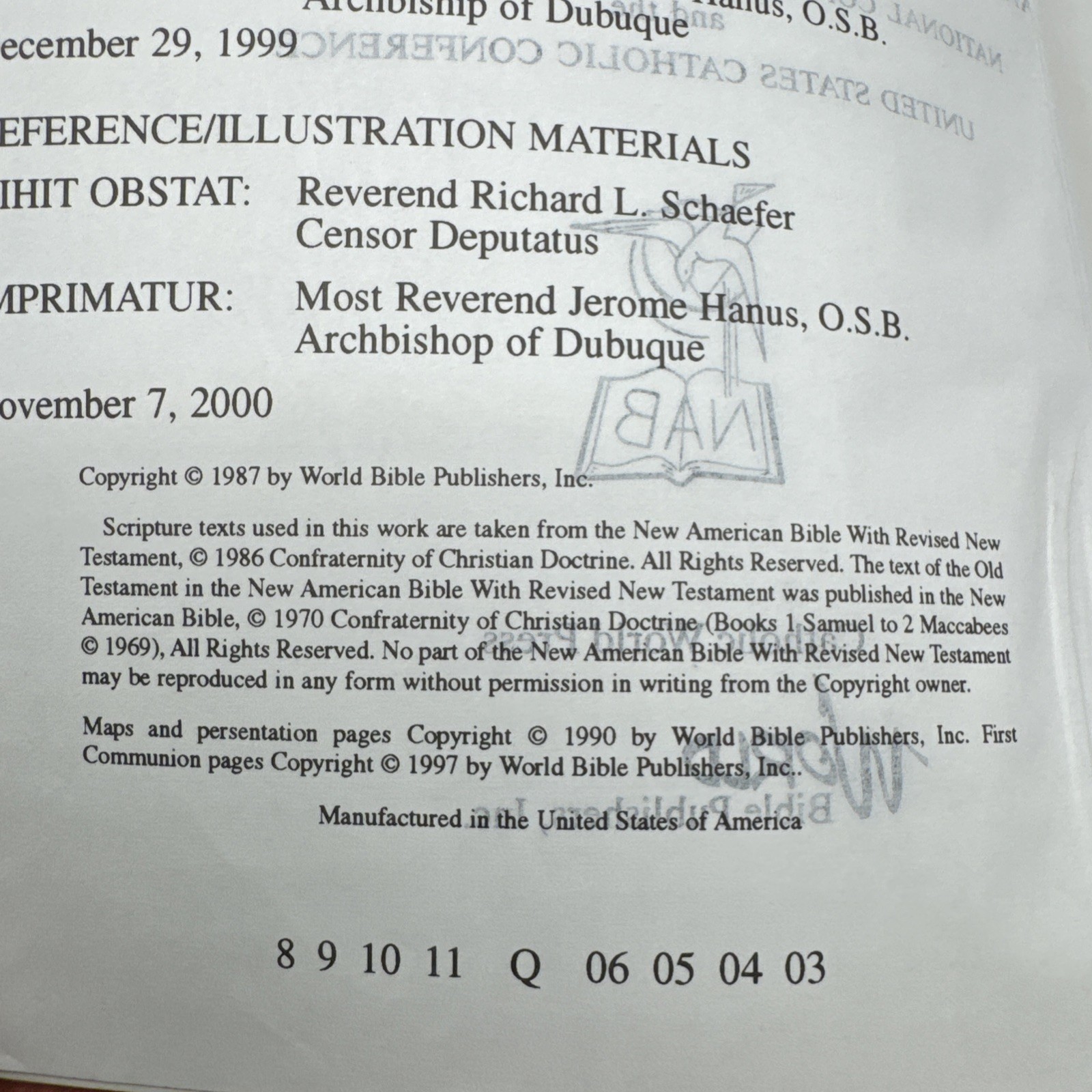 New American Bible Catholic World Press