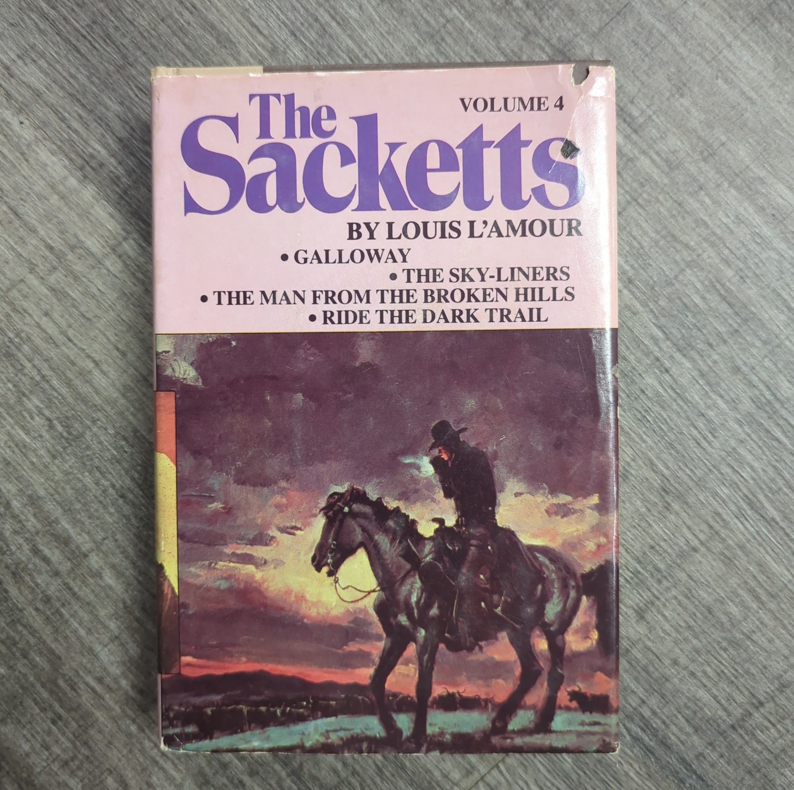 THE SACKETTS Complete 5 Volume Series by LOUIS L&rsquo;AMOUR Book Club Edition HCDJ