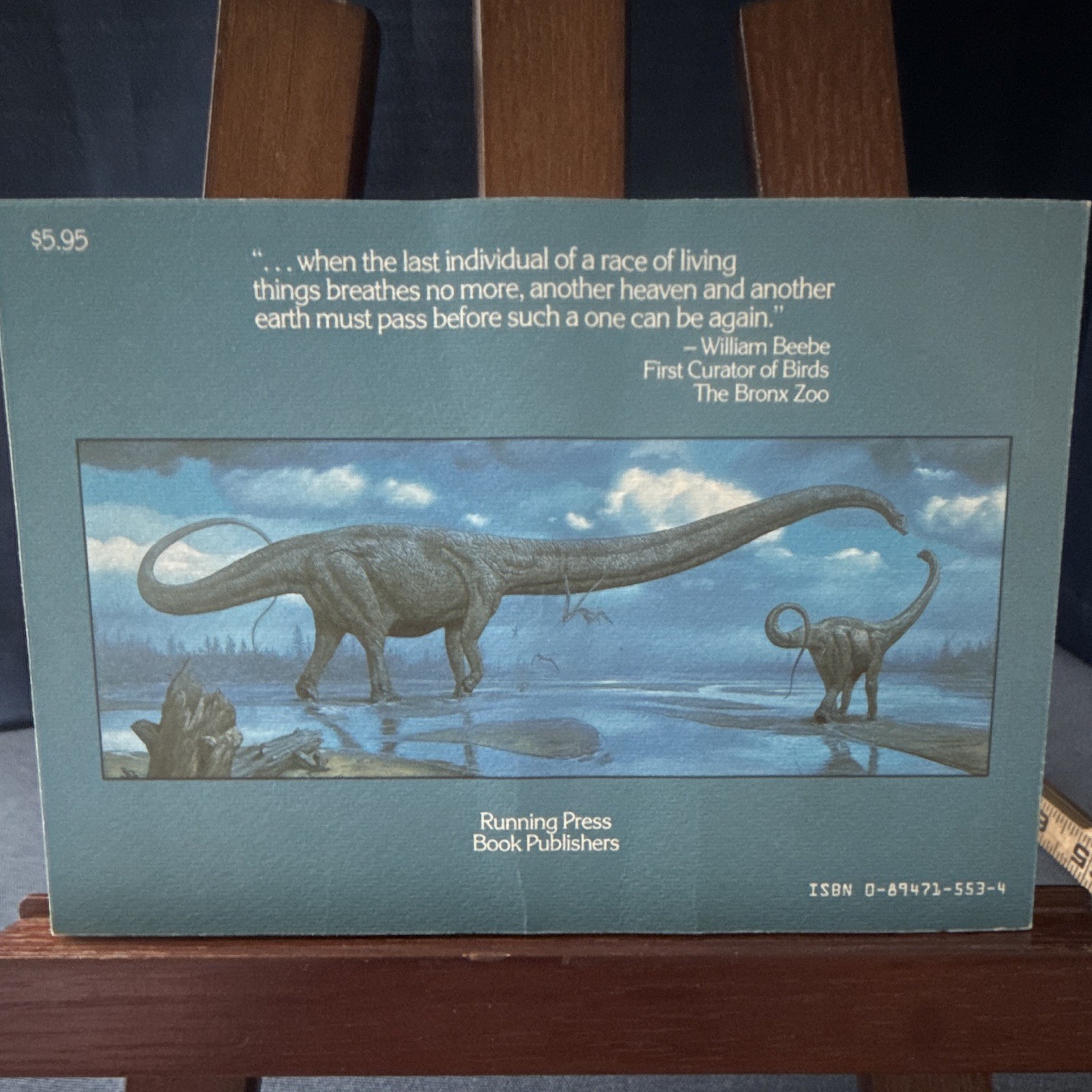 The Dinosaurs Postcard Book Framable Art Prints 1987 Toby Schmid Illus Hallett