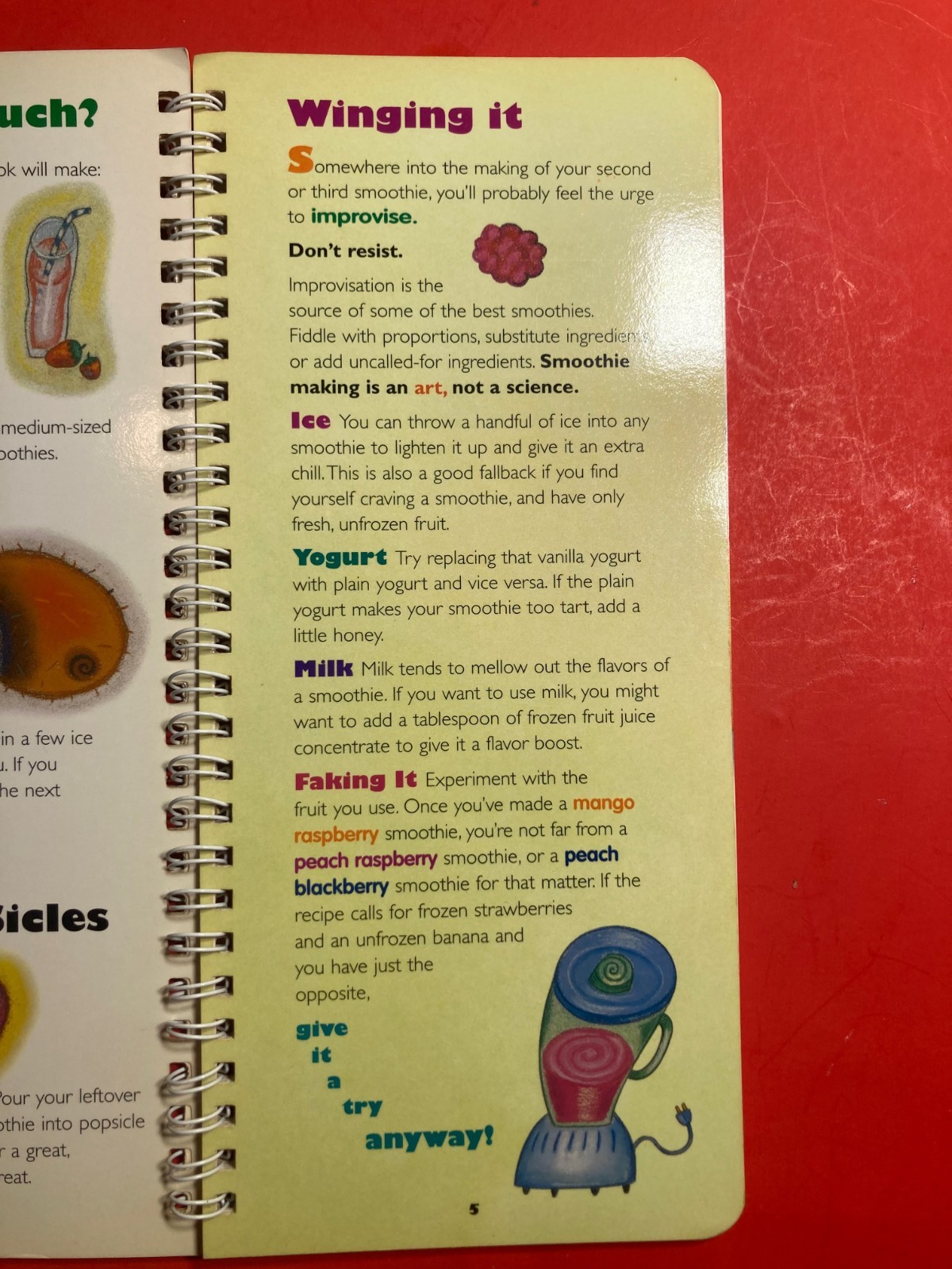 Smoothies (Klutz) – BEVERAGE RECIPES 16 PAGES Johnson, Anne Akers –