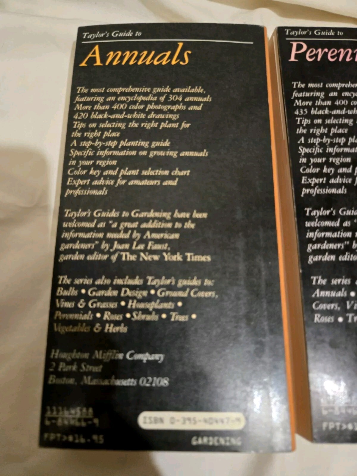 Taylor&rsquo;s Guides to Gardening: Annuals, Bulbs,Perennials First Editions Softcover