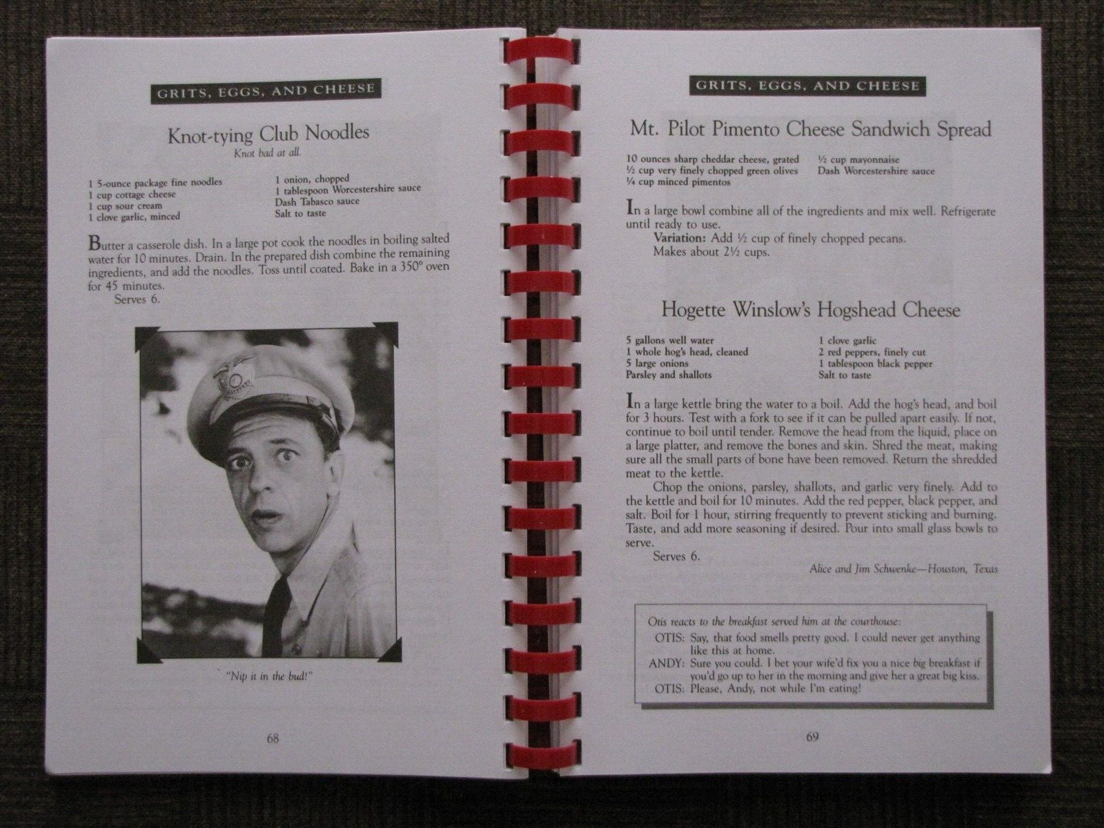Aunt Bee&rsquo;s MAYBERRY COOKBOOK Ken Beck & Jim Clark Edited by Julia M. Pitkin 1991