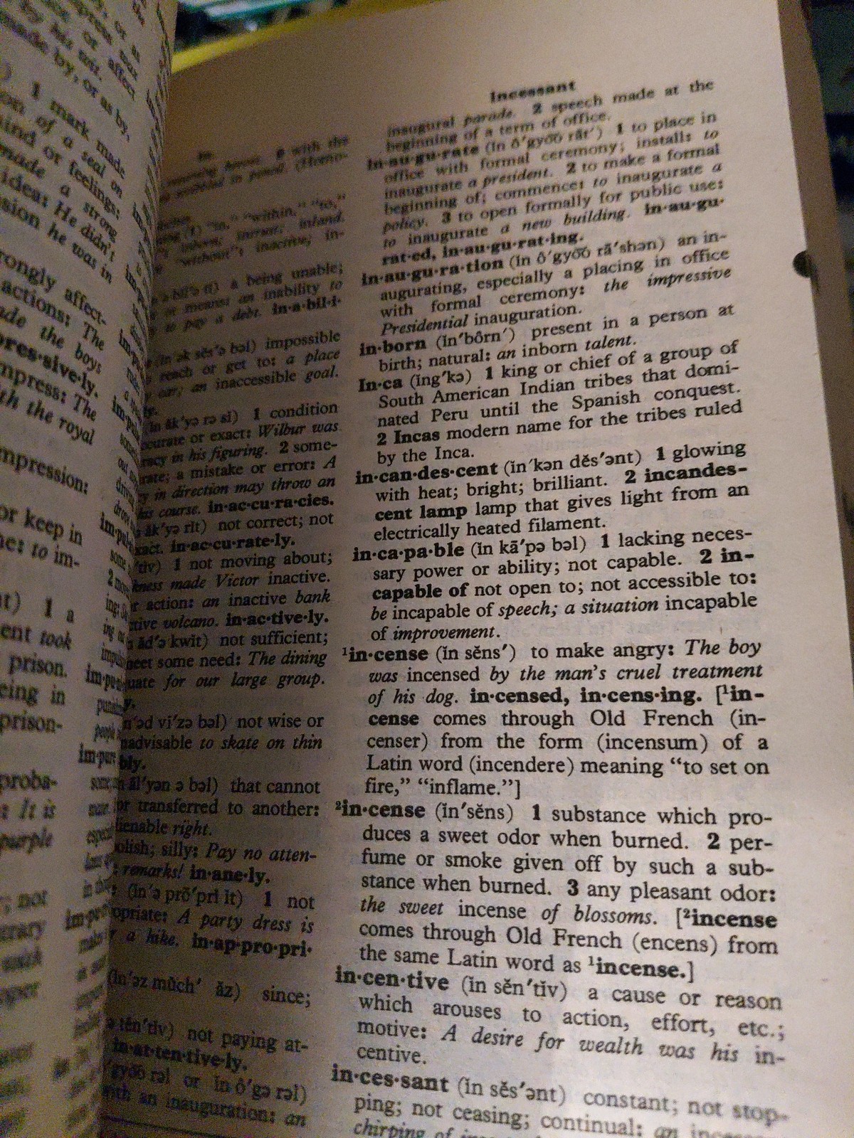 VINTAGE SCHOLASTIC DICTIONARY OF AMERICAN ENGLISH 1970&rsquo;s PAPERBACK 864 PAGES