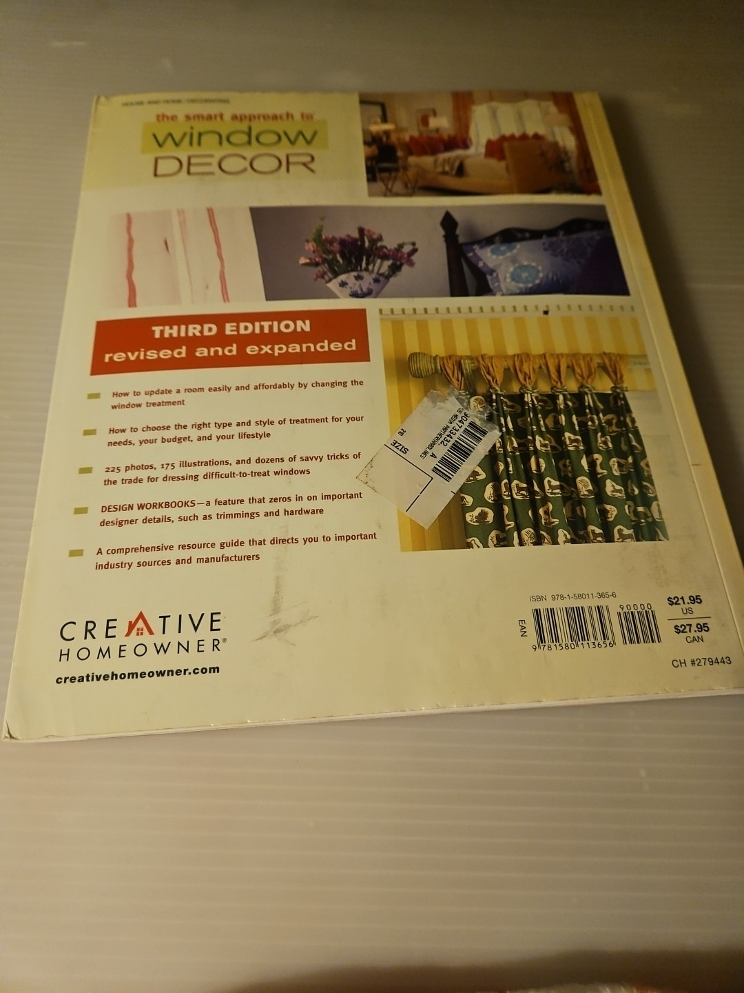 2007, « Window Decor » The Smart Approach by Lisa Lent/Lynn Elliott Paperback Book