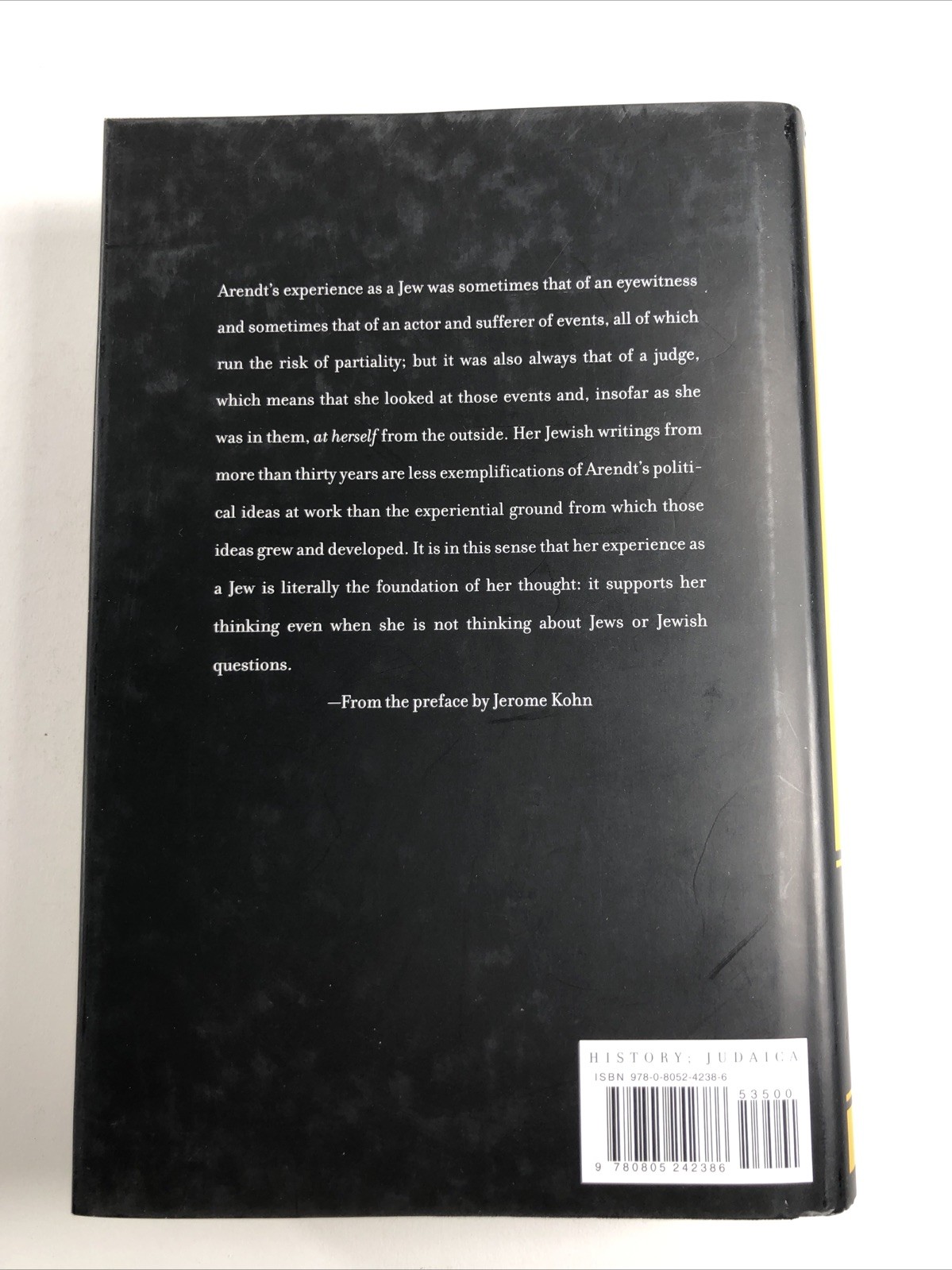 THE JEWISH WRITINGS By Hannah Arendt, Kohn, Feldman – HCDJ First Edition 2007