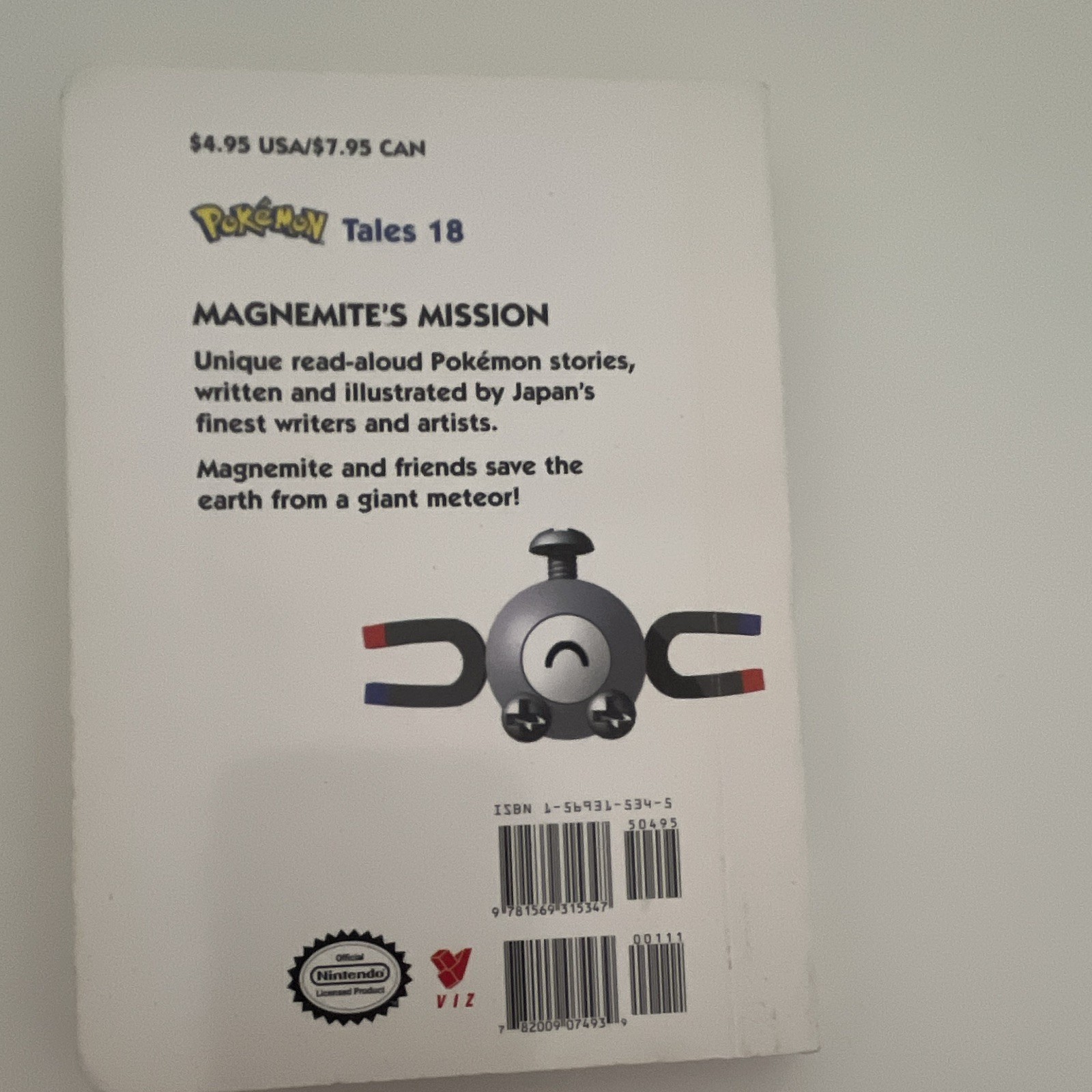 Pokémon Tales 18 Magnemite&rsquo;s Mission by Compilation VIZ Board Book