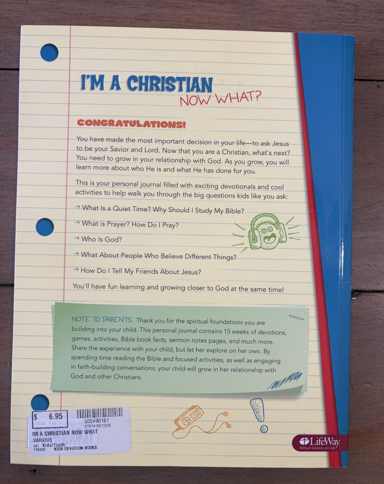 I&rsquo;m a Christian, Now What? 90 Day Devotional Journal For Kids by LifeWay