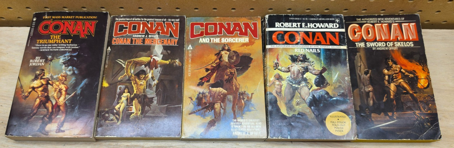 32 Vintage « CONAN the BARBARIAN » Book Lot Robert E Howard SHIPS NEXT DAY