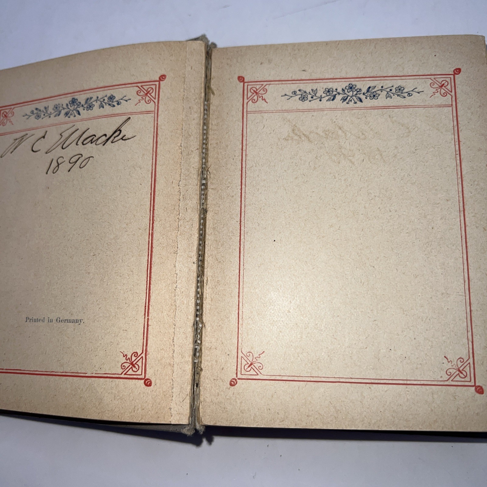 Vintage Forget Me Not German Prayer Book « Christliches Vergissmeinnicht »