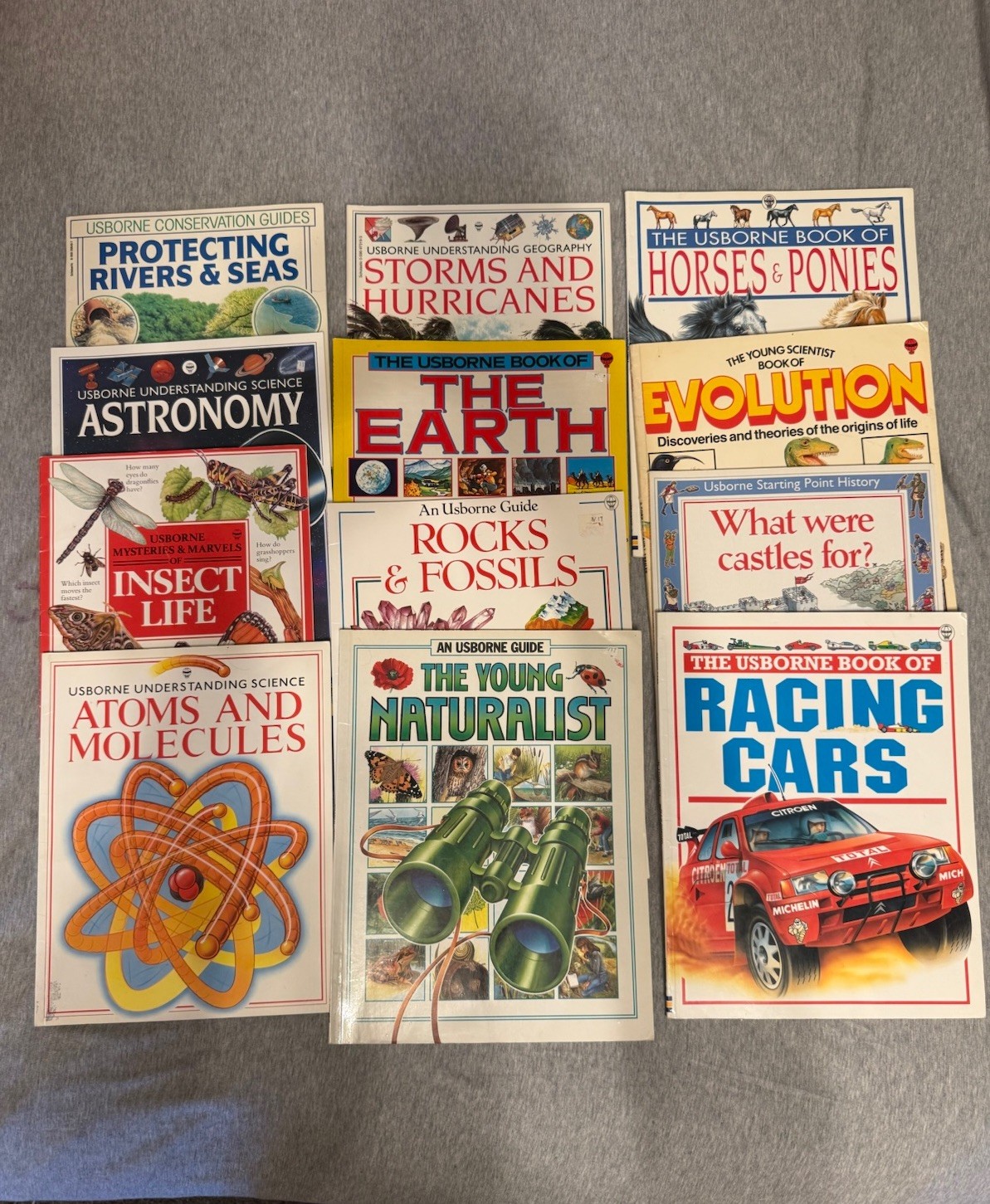 LOT of Vintage Usborne Books Science Guides 1990s Children&rsquo;s Books x 12