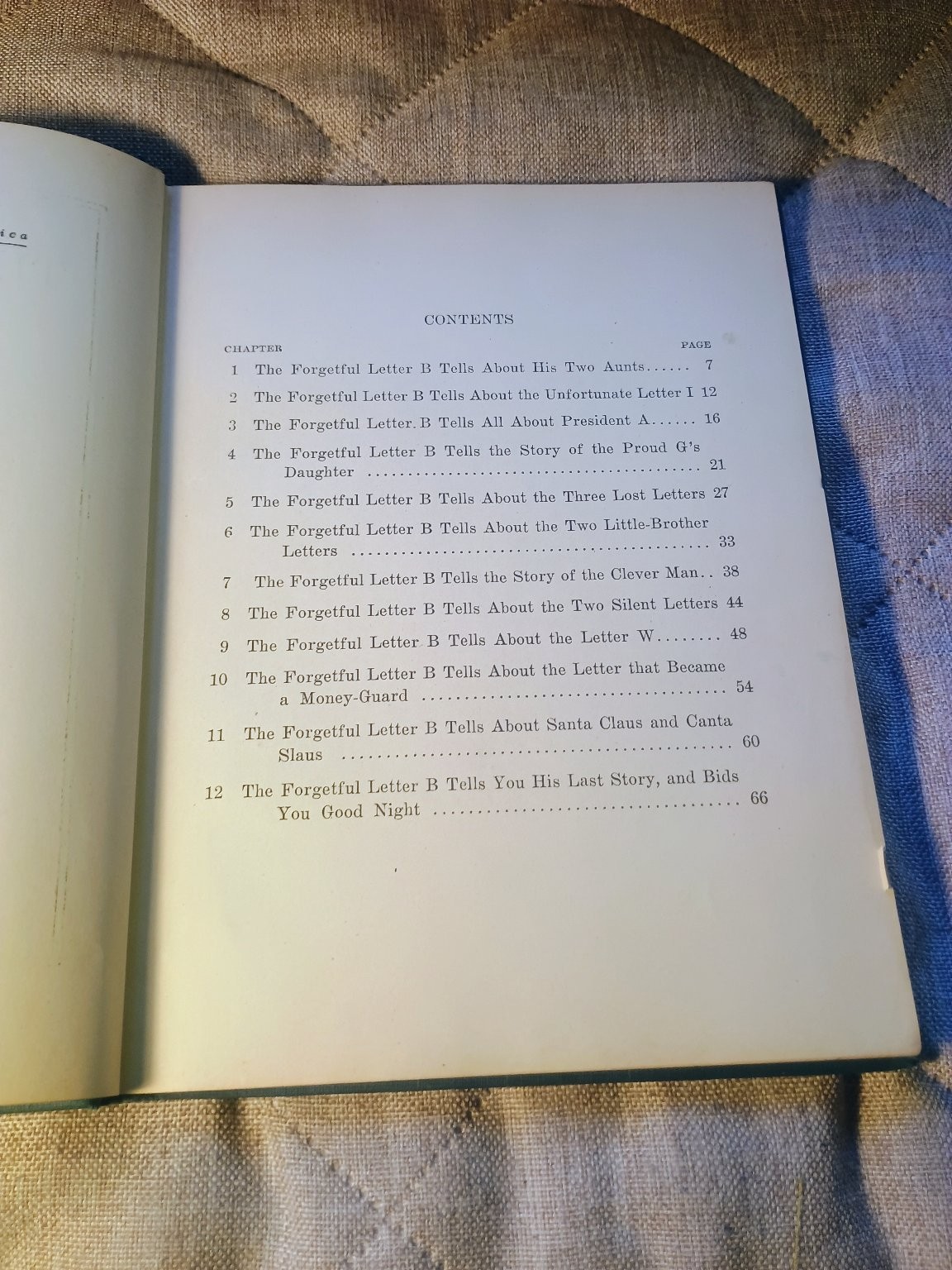 The Forgetful Letter B Richard A. Clarke 1922 Vintage Children&rsquo;s Illustrated