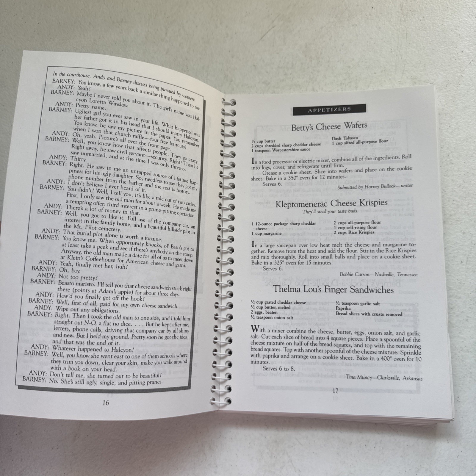 Aunt Bee&rsquo;s Mayberry Cookbook Spiral Bound by Ken Beck and Jim Clark