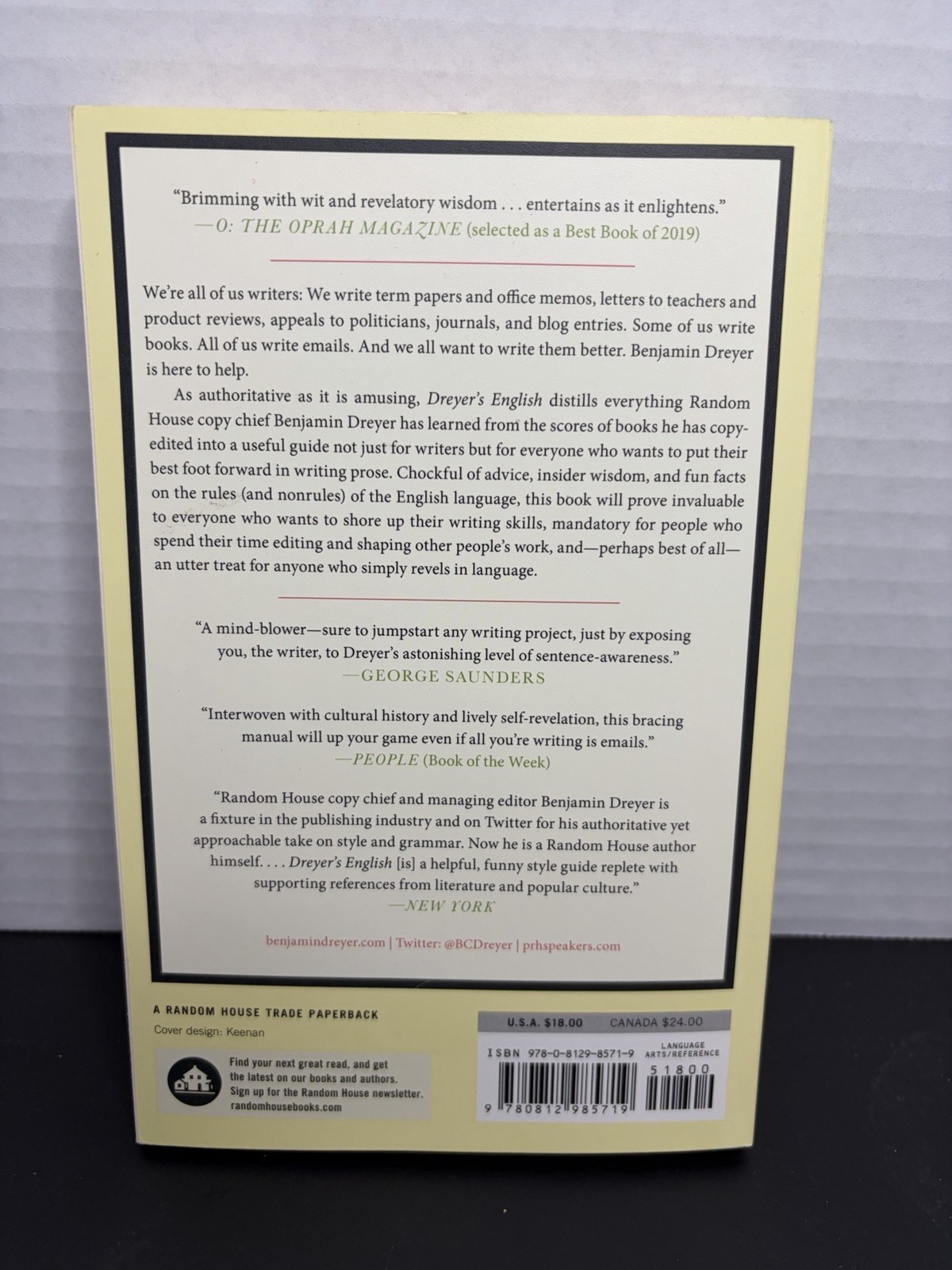 Benjamin Dreyer Dreyer&rsquo;s English, Random House, Paperback, 2019