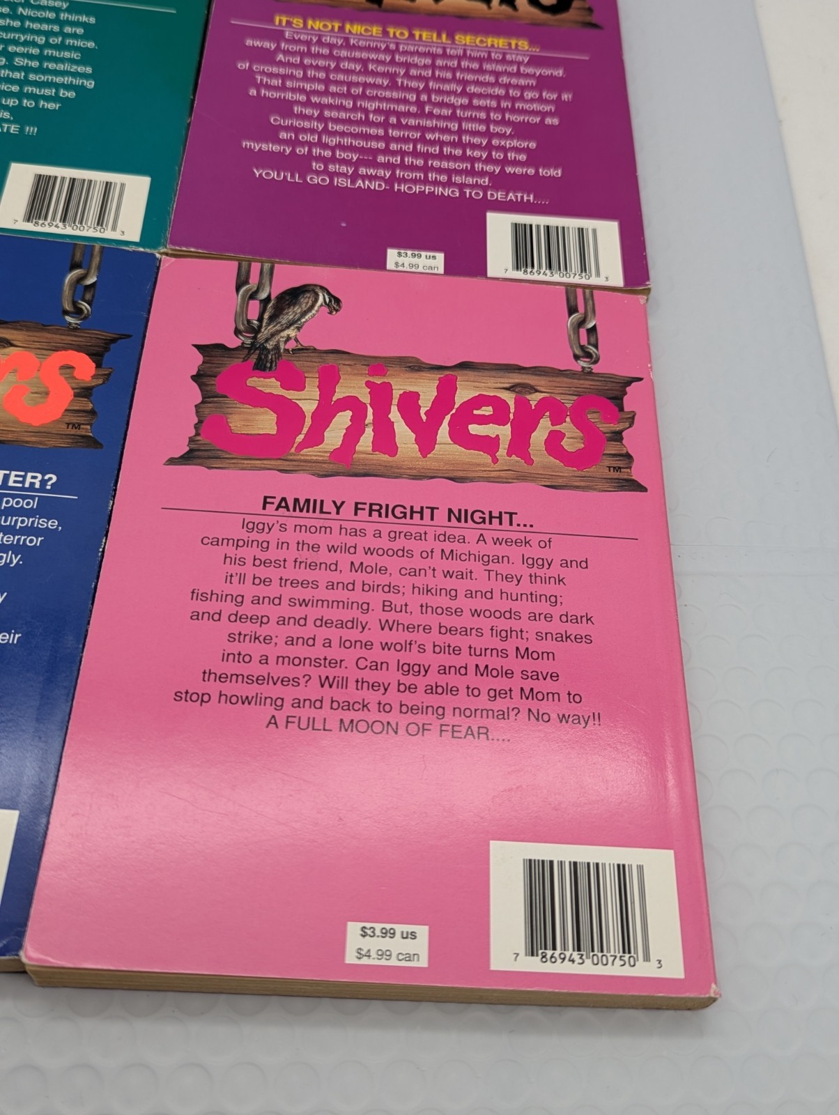 Shivers M.D. Spencer 4 Book Lot 1 12 15 18 Horror 1990&rsquo;s