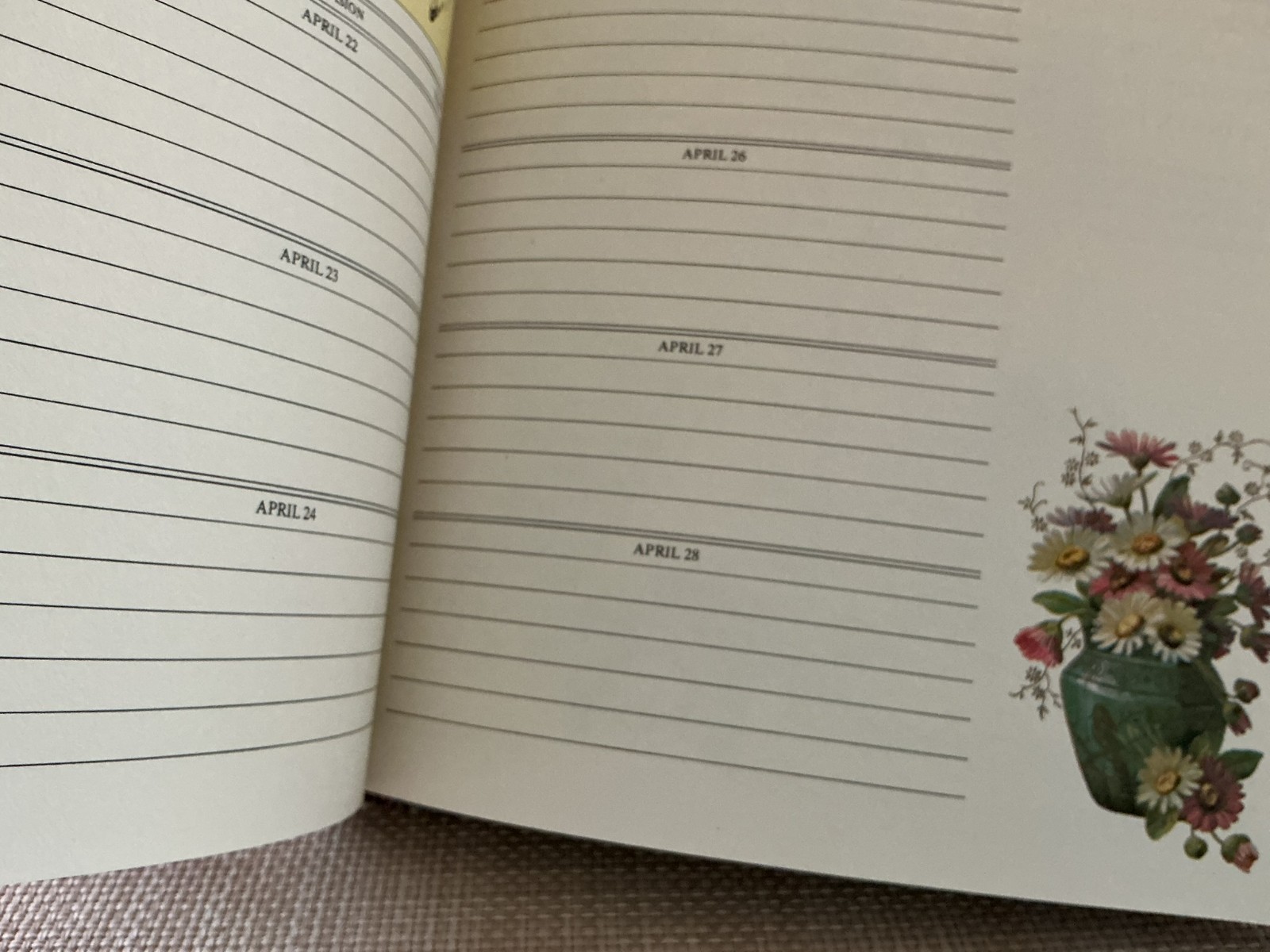 An Old Fashioned Keepbook A Birthday Book Dates to Remember Forever Unused
