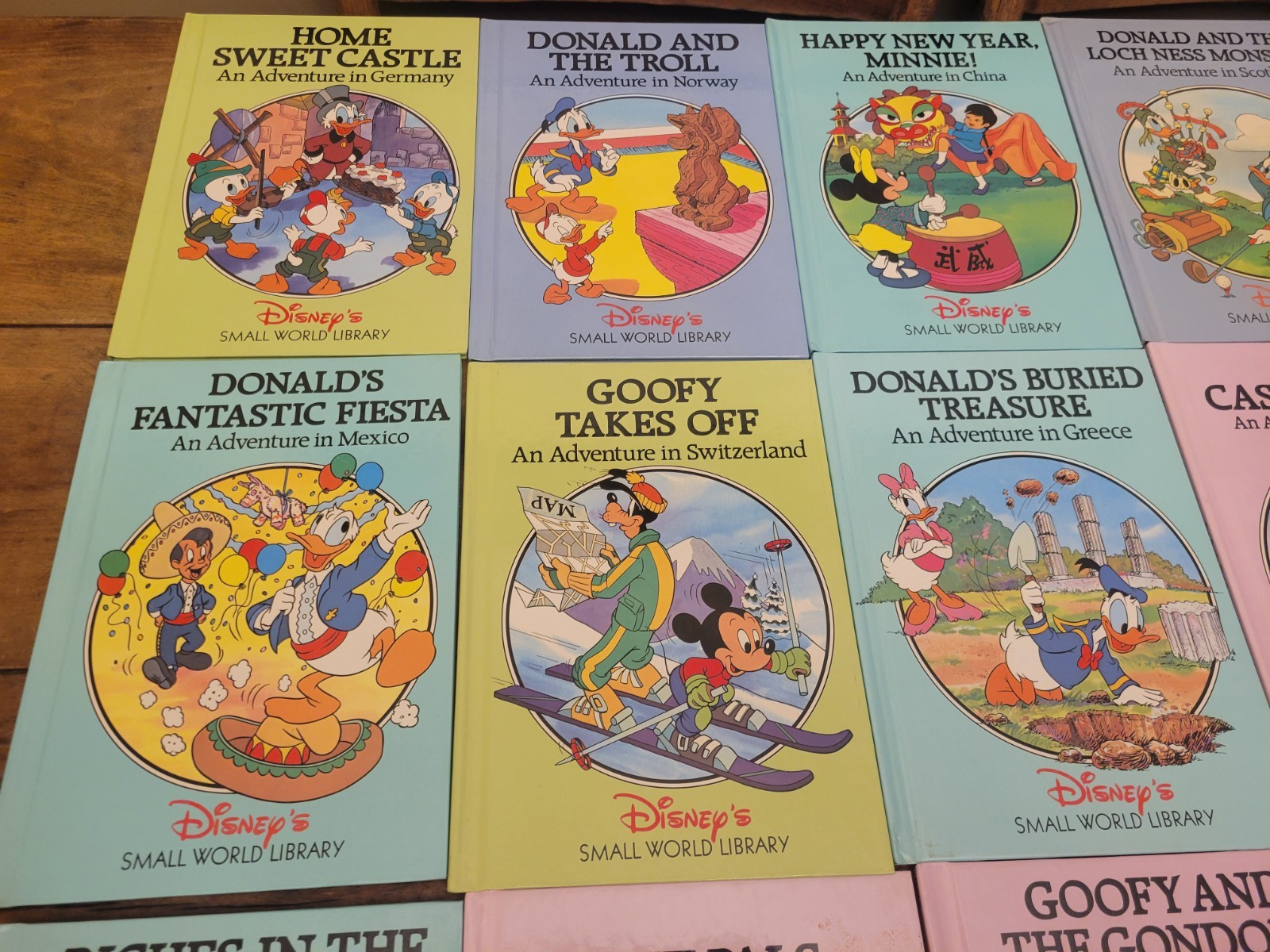 Disney&rsquo;s Small World Library Lot Of 15 Hardcover Kids Books Vintage Countries