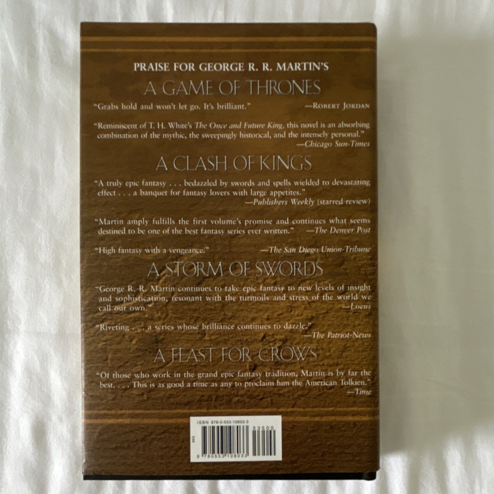 George R. R. Martin A Clash of Kings Hardcover Bantam 1999 Dust Jacket