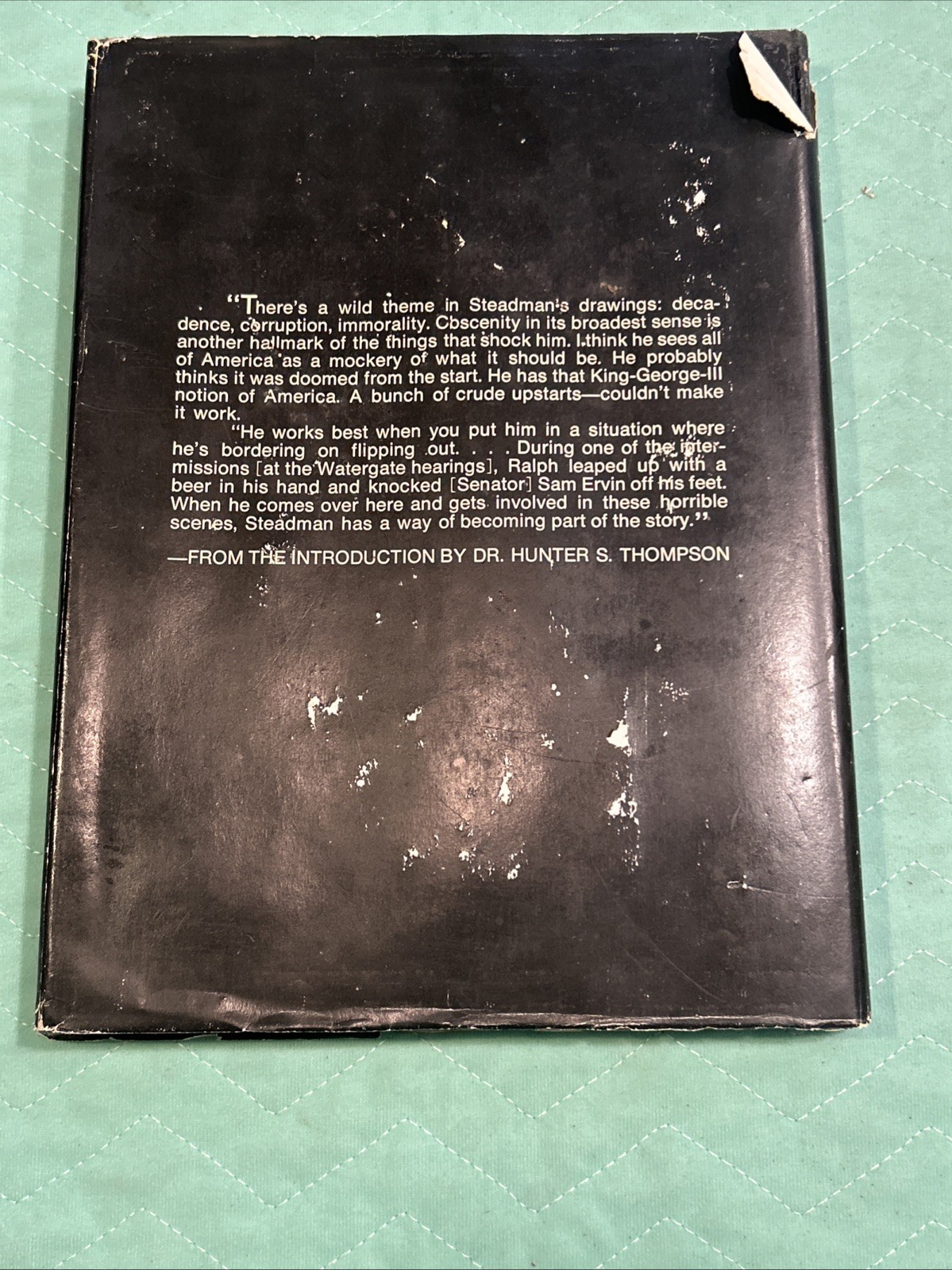 America by Ralph Steadman 1974 First Edition Hardcover w/ Hunter S. Thompson Int
