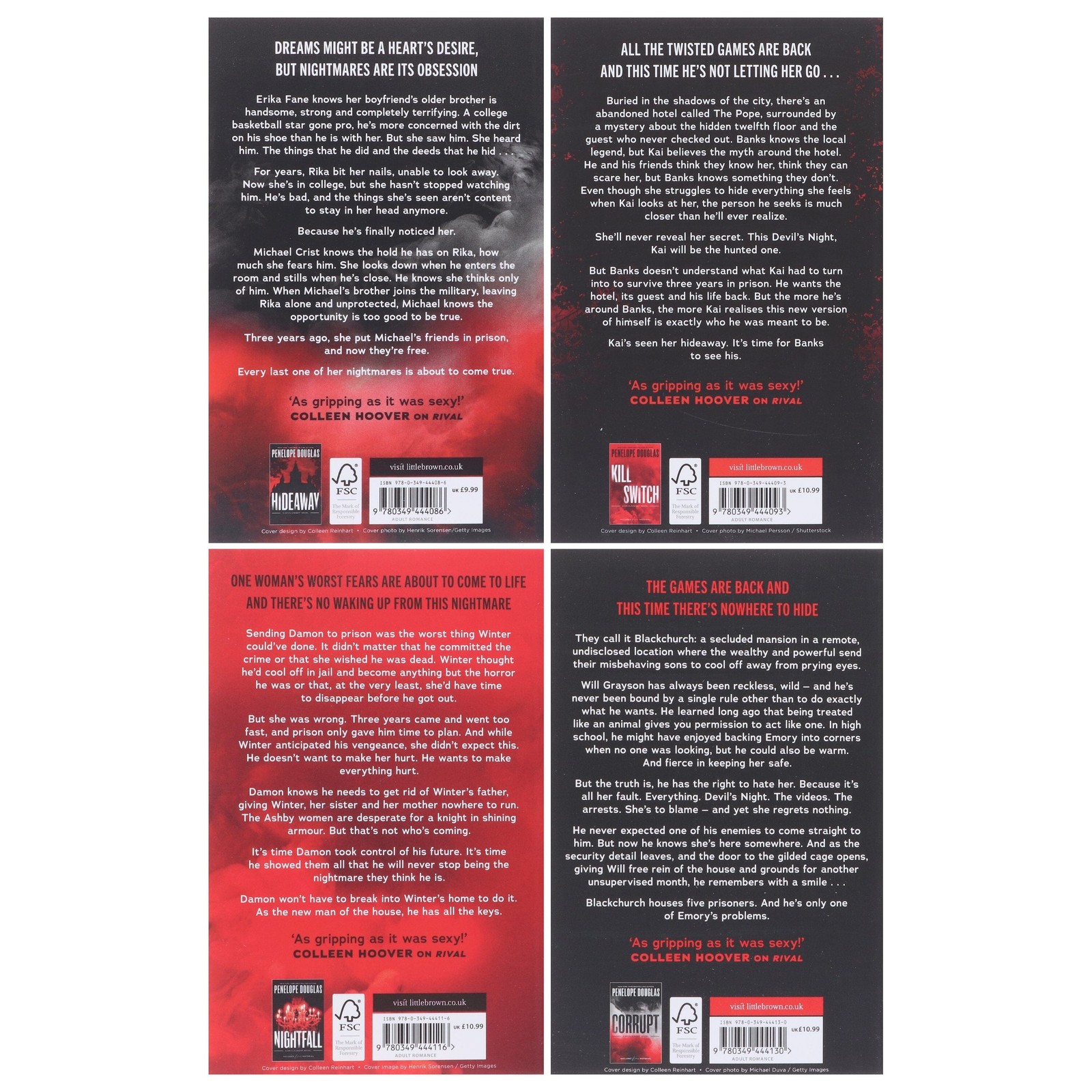 Devil&rsquo;s Night Series By Penelope Douglas 4 Books Collection Set – Fiction – PB