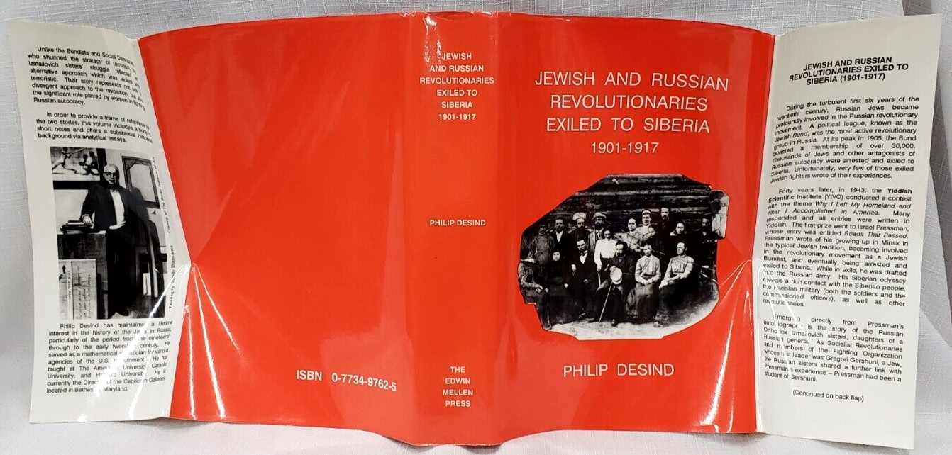 2x Signed,Desind JEWISH/RUSSIAN REVOLUTIONARIES EXILED- SIBERIA,Judaism History